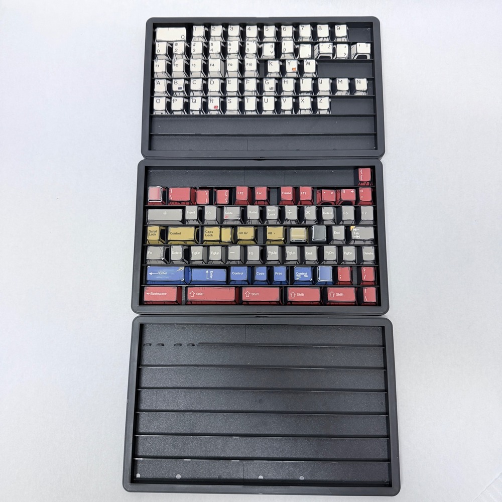 Custom Comic Manga Cel Shaded Keycap Set for Mechanical Keyboards 3 Trays
